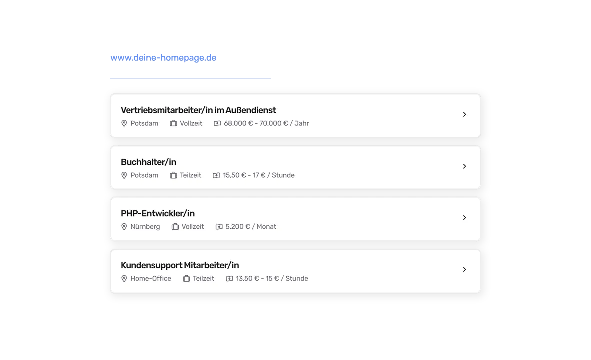 Verschiedene Personen miteinander verbunden