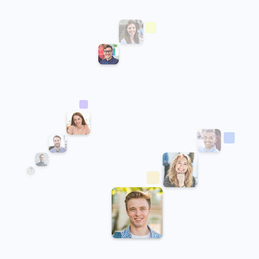 Bild mit vielen Bewerbern