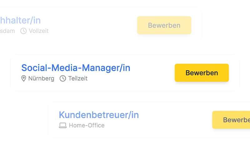 Karriereseiten immer aktuell