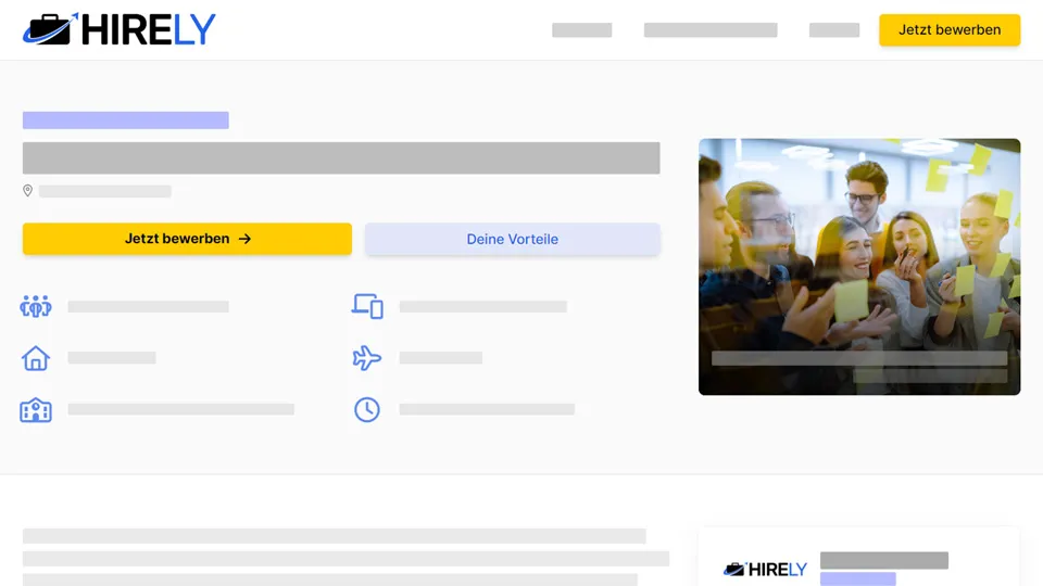 Vorschau eines Stellenangebotes von Hirely