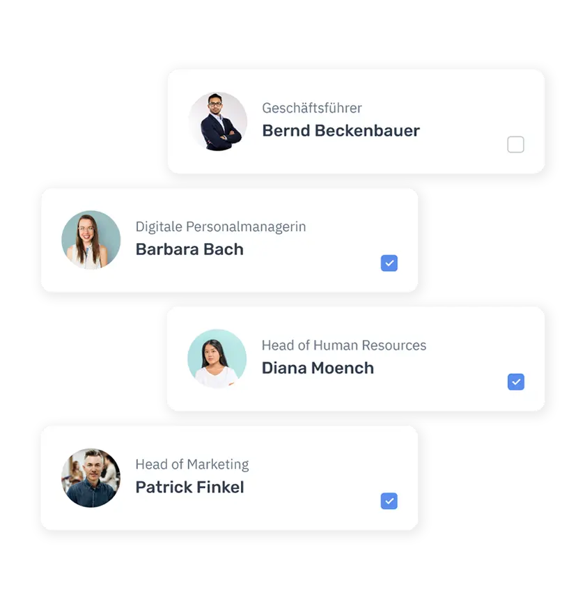 Berechtigungsrollen mit Personen