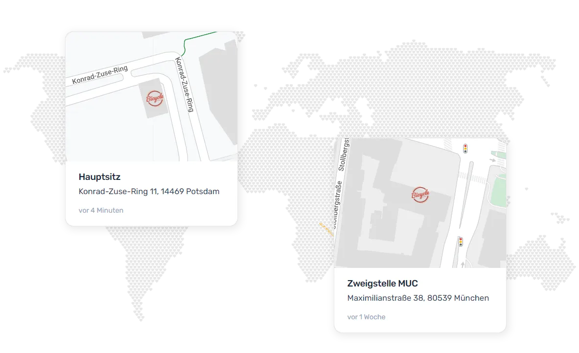 Mehrere Standorte verwalten