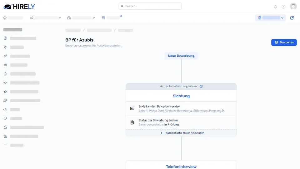 Automationen von Bewerbungsprozessen