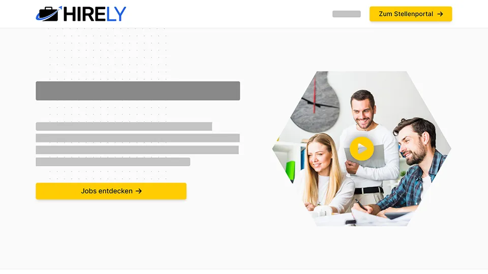 Vorschau einer Karriereseite von Hirely