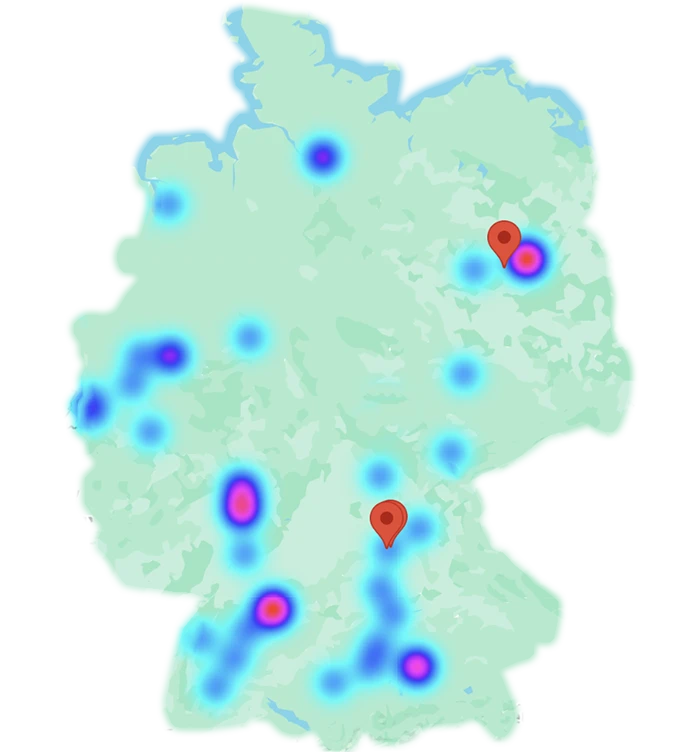 Grafik mit Statistiken zur Bewerberherkunft